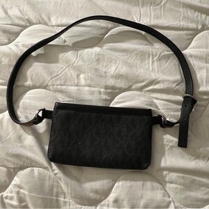 Black Michael Kors belt bag